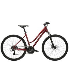 Велосипед KROSS Evado 4.0 D 28 (рубиновый/черный глянец)