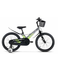 Детский велосипед Stels Flash KR 18" (серый), Цвет: серый, Размер рамы: 9,1"