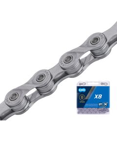 Цепь велосипедная KMC X8 EPT 1/2"X3/32"X114L 8 скоростей (в боксе)