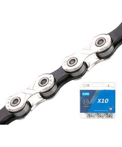 Цепь велосипедная KMC X10 1/2"X11/128"X122L 10 скоростей (в боксе)