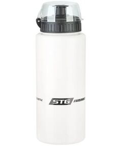 Велофляга STG DC-BT-54 600мл с защитной крышкой (белая/чёрная), Цвет: белый, Объём: 600