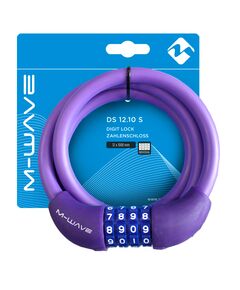 Замок кодовый M-Wave 5-231069 12/1000мм (фиолетовый), Цвет: фиолетовый