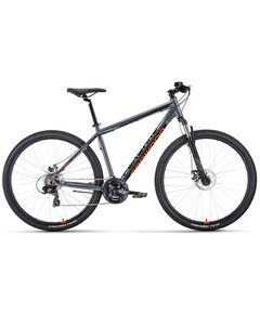Велосипед Forward APACHE 29 2.0 D CLASSIC (серый матовый/оранжевый), Размер рамы: 17"