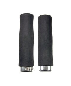 Грипсы HW 145210 L-135 (чёрный/серебристый), Цвет: серый