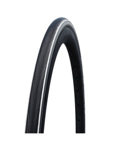 Велосипедная покрышка Schwalbe LUGANO II 700x25C (25-622), K-Guard, 50TPI, White Stripes, Цвет: белый, Ширина: 1.00" (25 мм)