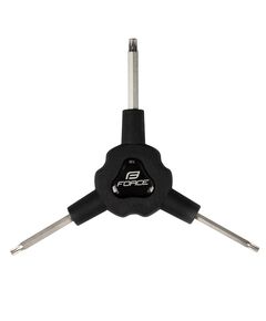 Ключ Force 895098 Y-образный, torx на T20/ T25/ T30, длина 145 мм (чёрный)