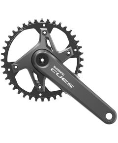 Система шатунов Shimano FC-U6000-1 (11/10/9 ск., 175 мм, 42T), Цвет: черный, Количество зубьев: 42, Длина: 175, Тип крепления: HollowTech II