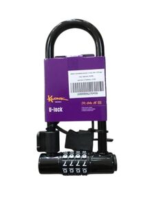 Замок кодовый KLONK U-lock 80x170 мм (чёрный)