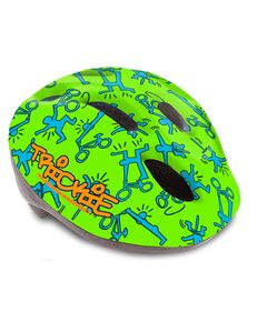 Шлем детский/подростковый с сеточкой AUTHOR Trickie (зелено-синий), Цвет: зелёный, Размер: 49-56