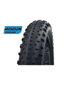 Велосипедная покрышка Schwalbe JUMBO JIM 26x4.80 (120-559), Super Ground, TLE (складная, чёрная), Цвет: черный, Ширина: 4.80" (121 мм)