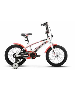 Детский велосипед Stels Shadow VC 16" (белый/красный), Цвет: красный, Размер рамы: 9,5"