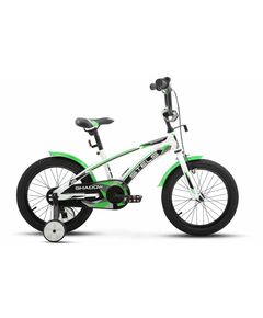Детский велосипед Stels Shadow VC 16" (белый/зелёный), Цвет: зелёный, Размер рамы: 9,5"