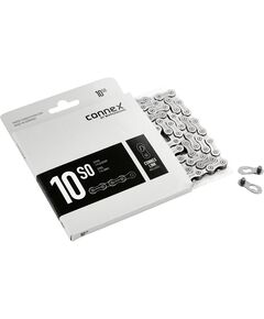 Цепь велосипедная CONNEX 10s0 8928136 10 скоростей 114 звеньев (серебристый)
