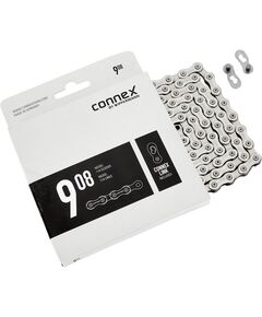Цепь велосипедная CONNEX 908 8928147 9 скоростей 114 звеньев (серебристый)