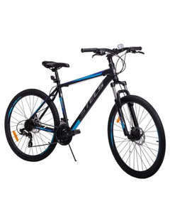Велосипед Stels Navigator 700 27.5MD (чёрный/голубой), Цвет: голубой, Размер рамы: 19"