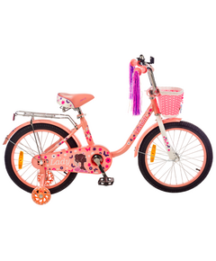 Детский двухколёсный велосипед Favorit LADY 18" (коралловый), Цвет: красный