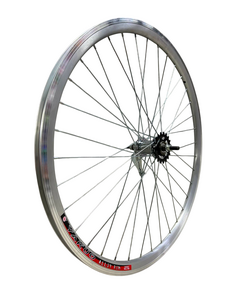 Колесо заднее 28/29", втулка SF-CT01 (19T), 36 отв., обод YKL-D1 (серебристый)