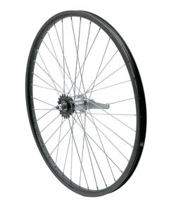 Колесо заднее 26", втулка SF-CT01, 32 отв., обод YKL-D1 (чёрный), Цвет: черный