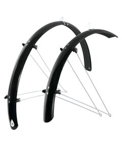 Брызговики Force Aluflex 28" 48 мм, с подпорками (чёрные)