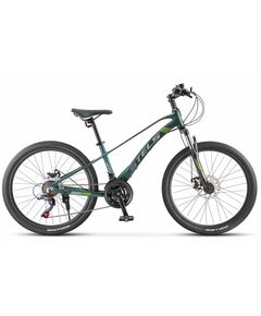 Подростковый велосипед Stels Turbo 470 24MD (матовый темно-зеленый), Цвет: зелёный, Размер рамы: 13,5"