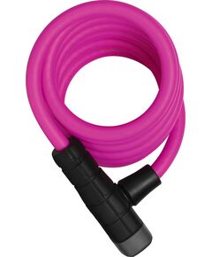 Тросовый велозамок на ключ ABUS Primo 5510K/180 см SCMU с кронштейном 05-0015856 (розовый), Цвет: розовый