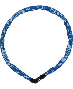Цепной кодовый велозамок ABUS Steel-O-Chain 4804C/75см PK SYMBOLS 05-0086809 (голубой), Цвет: голубой
