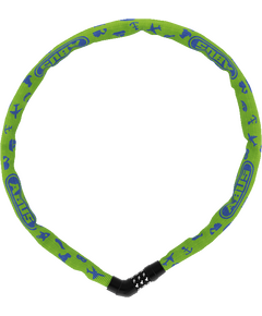 Цепной кодовый велозамок ABUS Steel-O-Chain 4804C/75см PK SYMBOLS 05-0087498 (лайм), Цвет: салатовый