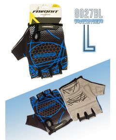 Перчатки велосипедные Favorit 8027BL, Цвет: синий, Размер: L