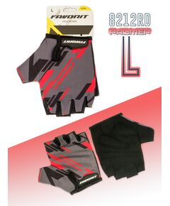 Перчатки велосипедные Favorit 8212RD, Цвет: красный, Размер: L