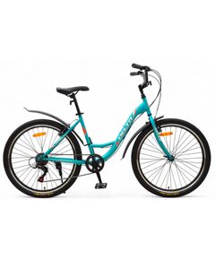 Велосипед Delta Butterfly 26 (лазурный), Цвет: бирюзовый, Размер рамы: 17"