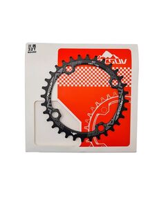 Звезда NARROW/WIDE 104BCD 32T, AL7075, Цвет: черный, Количество зубьев: 32