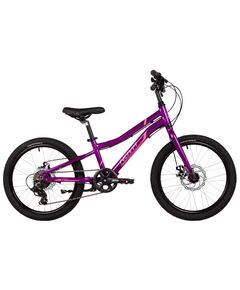 Детский велосипед Novatrack Novara 6.D 20" (2025, фиолетовый)