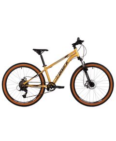 Подростковый велосипед FOXX CAIMAN JR 24" (золотой), Цвет: жёлтый, Размер рамы: 12"