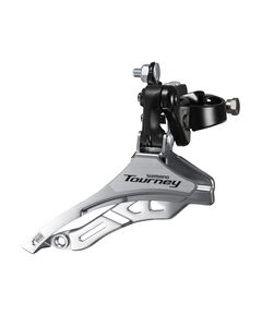 Переключатель передний Shimano Tourney TY300 3x6(7) верхняя тяга (хомут 34.9 проставки для 28.6) 42T