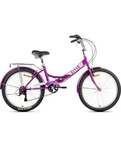 Велосипед SITIS POINT 7SP 24" (2025, Purple-White-Pink), Цвет: фиолетовый, Размер рамы: 12"