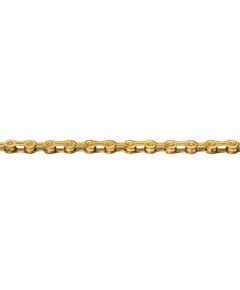 Цепь для велосипеда KMC X11EL Ti-N Gold (1/2"x11/128", 11 ск., 118 звеньев, EL-extra light, с замком, золотистая)