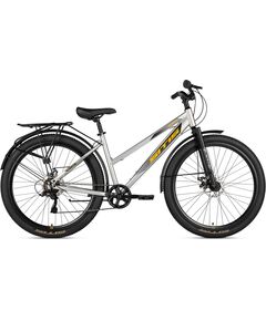 Велосипед SITIS ANY Regit 7SP 27,5" (2025, Grey-Orange-Black), Цвет: серый, Размер рамы: 15"