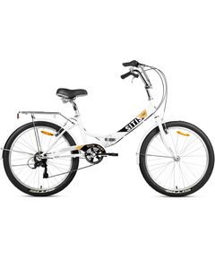 Велосипед SITIS POINT 7SP 24" (2025, White-Black-Beige), Цвет: белый, Размер рамы: 12"