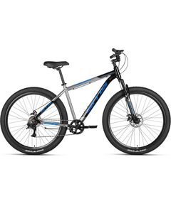 Велосипед SITIS CROSSER 7SP 29" (2025, Black-Grey-Blue), Цвет: серый, Размер рамы: 19"