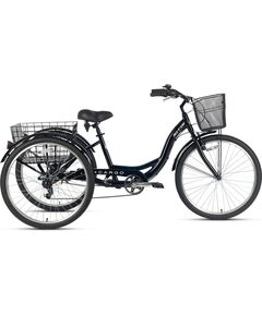 Велосипед трехколесный SITIS CARGO рикша 26 alloy (2025, Black-White)