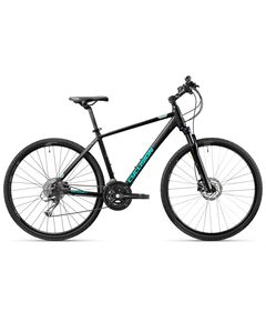 Велосипед Cyclision Zodin 2 Alivio 28" (черный-голубой), Цвет: бирюзовый, Размер рамы: M/S
