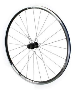 Колесо заднее Shimano R501A 28", 8/9/10 ск., клинчерное, плоские спицы, с ободной лентой (чёрный)