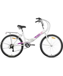 Велосипед SITIS POINT 7SP 26" (2025, White-Crimson-Pink), Цвет: белый, Размер рамы: 13,5"