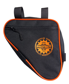 Велосумка PROTECT 555-206 под раму (черный/оранжевый), Цвет: оранжевый, Размер: Один размер