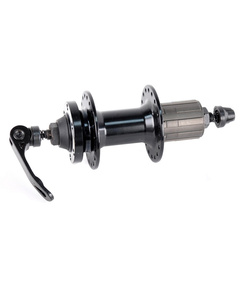Втулка задняя Neco MS38QR (32 отв., disc brake, 8/9 ск., на 2-х промподшипниках, с эксцентриком, M10*135 мм*145 мм, алюминий, черный)