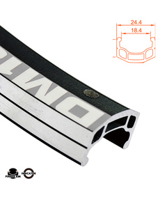 Обод двойной пистонированный 26" ALEXRIMS DM18 (559x26/21x18 мм, 32 отв., F/V, черный CSW, SSE, индикатор износа)