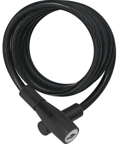 Тросовый велозамок с запиранием на ключ ABUS 3506K/180см BK (6 мм, класс защиты 1/15, черный)