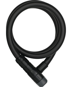 Тросовый велозамок с запиранием на ключ ABUS 6412K/120 BK Racer (12 мм, класс защиты 4/15, черный)