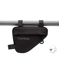 Сумка велосипедная подрамная Треугольная МИНИ Caanbag (черный, аритикул: CAAN-TR-44BL)