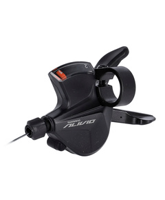 Шифтер Shimano Alivio M3100-L (левый, 2 ск., на хомут, c индикатором, трос 1800 мм)